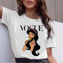 Load image into Gallery viewer, Vogue Harajuku T Shirt Summer Graphic Ullzang T-shirt Korean Kawaii Streetwear Tshirt 90s Funny Princess Cartoon Top Tees Female
