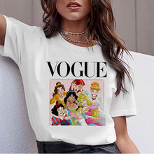 Load image into Gallery viewer, Vogue Harajuku T Shirt Summer Graphic Ullzang T-shirt Korean Kawaii Streetwear Tshirt 90s Funny Princess Cartoon Top Tees Female
