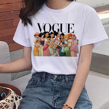 Load image into Gallery viewer, Vogue Harajuku T Shirt Summer Graphic Ullzang T-shirt Korean Kawaii Streetwear Tshirt 90s Funny Princess Cartoon Top Tees Female
