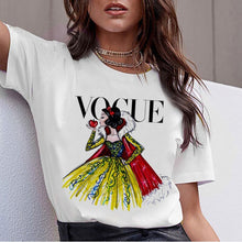 Load image into Gallery viewer, Vogue Harajuku T Shirt Summer Graphic Ullzang T-shirt Korean Kawaii Streetwear Tshirt 90s Funny Princess Cartoon Top Tees Female

