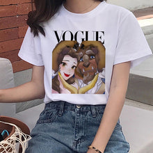 Load image into Gallery viewer, Vogue Harajuku T Shirt Summer Graphic Ullzang T-shirt Korean Kawaii Streetwear Tshirt 90s Funny Princess Cartoon Top Tees Female
