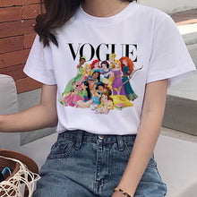 Load image into Gallery viewer, Vogue Harajuku T Shirt Summer Graphic Ullzang T-shirt Korean Kawaii Streetwear Tshirt 90s Funny Princess Cartoon Top Tees Female
