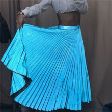 Load image into Gallery viewer, Fashion Women Lady Girl High Waist Long Pleated Skirt Elegant Evening Party Club OL Ladies jupe femme dames Streetwear
