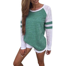 Load image into Gallery viewer, JAYCOSIN 2018 new O-Neck Blouses Sexy Slim Knitted Long Sleeve Chemise Femme Korean Tops for Women clothing Shirt Top Blouse
