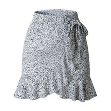 Load image into Gallery viewer, Susi&amp;Rita Summer Short Skirt Women 2019 Casual High Waist Leopard Ruffle Skirt Ladies Sexy Beach Mini Skirts Jupe Femme Falda

