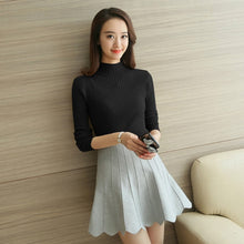 Load image into Gallery viewer, 2020 Autumn New Fashion Women Ladies Turtleneck Soft Thin Sweater Femme Korean Pull Tight Casual Knit Ribbed Jumper Clothes
