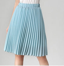 Load image into Gallery viewer, ANASUNMOON Women Chiffon Pleated Skirt Vintage High Waist Tutu Skirts Womens Saia Midi Rokken 2016 Summer Style Jupe Femme Skirt
