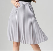Load image into Gallery viewer, ANASUNMOON Women Chiffon Pleated Skirt Vintage High Waist Tutu Skirts Womens Saia Midi Rokken 2016 Summer Style Jupe Femme Skirt
