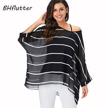 Load image into Gallery viewer, BHflutter Women Blouses Plus Size 2019 New Style Batwing Casual Summer Blouse Shirt Woman Boho Chiffon Shirts Tops Chemise Femme
