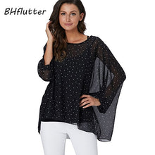 Load image into Gallery viewer, BHflutter Women Blouses Plus Size 2019 New Style Batwing Casual Summer Blouse Shirt Woman Boho Chiffon Shirts Tops Chemise Femme
