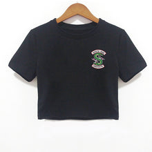 Load image into Gallery viewer, 2018 Summer Women T-shirt FRIENDS Letter Harajuku Print Black Tees Women Short Sleeve O-Neck Crop Top Shirt Camiseta Feminina
