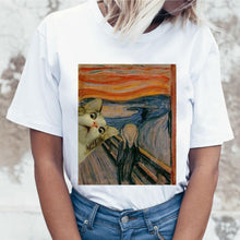 Load image into Gallery viewer, Kawaii Cat Funny Cartoon T Shirt Women Harajuku Ullzang Cute T-shirt 90s Fashion Korean Style Tshirt Lovely Print Top Tee Female
